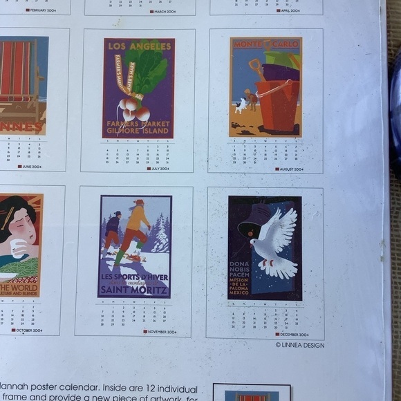 New Unused 2004 Hannah Poster Calendar - Picture 4 of 6